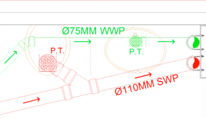 Plumbing Drainage Layout